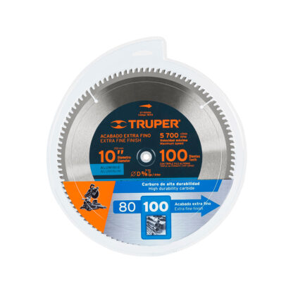 Sierra circular de 10" para aluminio, 100 dientes TRUPER - Imagen 2