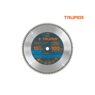 Sierra circular de 10" para aluminio, 100 dientes TRUPER