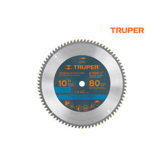 Sierra circular de 10" para aluminio, 80 dientes TRUPER