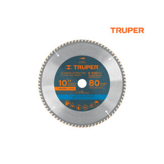 Sierra circular de 10" para madera, 80 dientes TRUPER