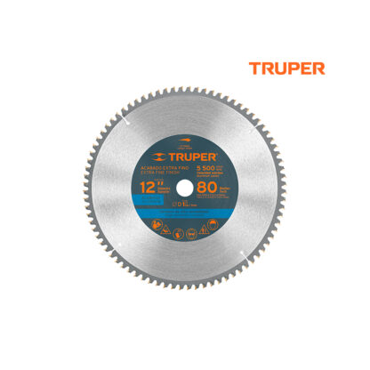 Sierra circular de 12" para aluminio, 80 dientes TRUPER
