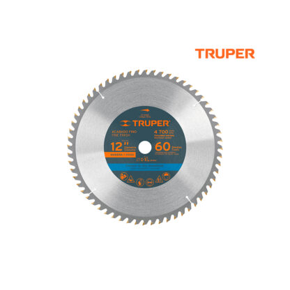 Sierra circular de 12" para madera, 60 dientes TRUPER