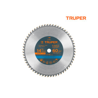 Sierra circular de 14" para madera, 60 dientes TRUPER