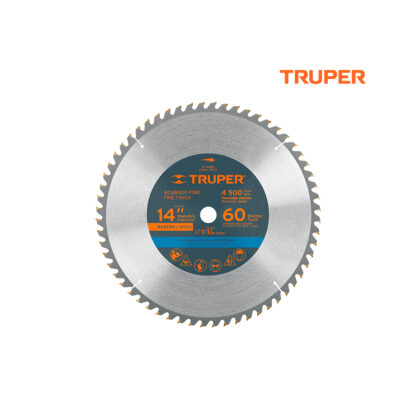 Sierra circular de 14" para madera, 60 dientes TRUPER