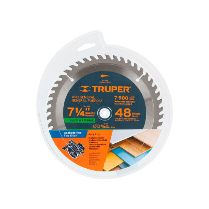 Sierra circular de 7 1/4" multimaterial, 48 dientes TRUPER - Imagen 2