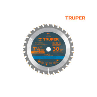 Sierra circular de 7 1/4" para madera, 30 dientes TRUPER
