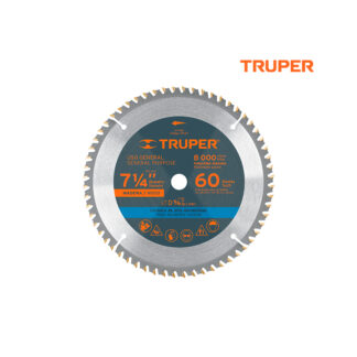 Sierra circular de 7 1/4" para madera, 60 dientes TRUPER