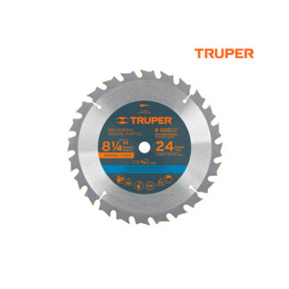 Sierra circular de 8 1/4" para madera, 24 dientes TRUPER