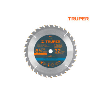Sierra circular de 8 1/4" para madera, 32 dientes TRUPER
