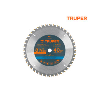 Sierra circular de 8 1/4" para madera, 40 dientes TRUPER