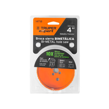 Sierra copa bimetálica de 4" TRUPER - Imagen 2