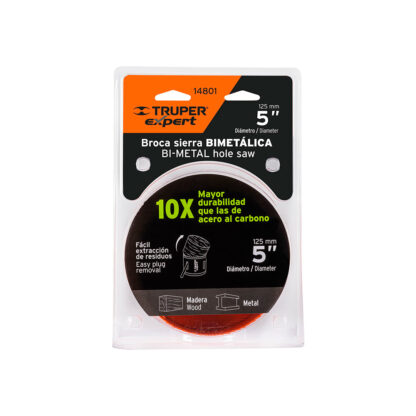 Sierra copa bimetálica de 5" TRUPER - Imagen 2