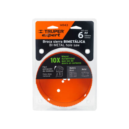 Sierra copa bimetálica de 6" TRUPER - Imagen 2