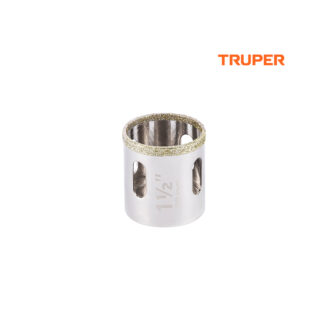 Sierra copa con diamante de 1 1/2" borde continuo TRUPER