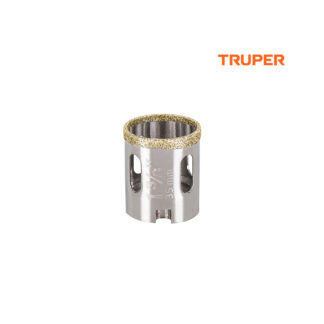 Sierra copa con diamante de 1 3/8" borde continuo TRUPER