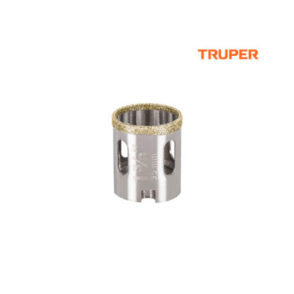 Sierra copa con diamante de 1 3/8" borde continuo TRUPER