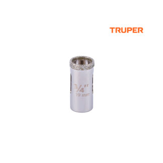 Sierra copa con diamante de 3/4" borde continuo TRUPER