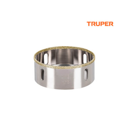 Sierra copa con diamante de 4" borde continuo TRUPER