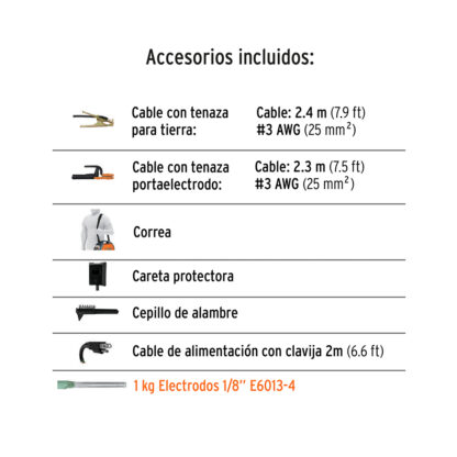 Soldadora inversora 200A, Bi-voltaje TRUPER - Imagen 2