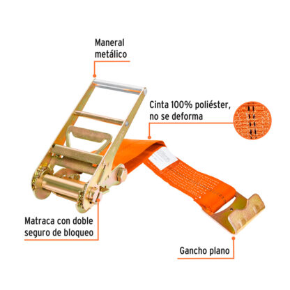 Sujetador con ratchet carga máxima 6000 kg TRUPER - Imagen 2