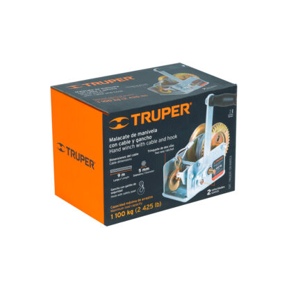 Templadora de manivela con cable de 1100 kg TRUPER - Imagen 2