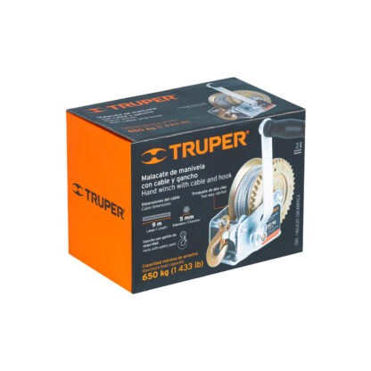 Templadora de manivela con cable de 650 kg TRUPER - Imagen 2