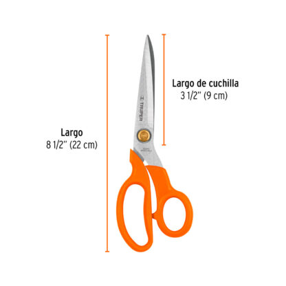 Tijera 8 1/2" para costura TRUPER - Imagen 2