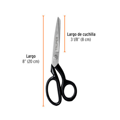 Tijera 8" industrial para sastre TRUPER - Imagen 2