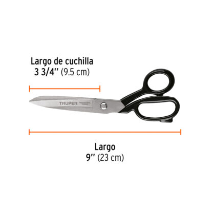 Tijera 9" industrial para sastre TRUPER - Imagen 2