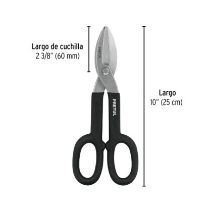 Tijera para hojalatero 10" PRETUL - Imagen 2
