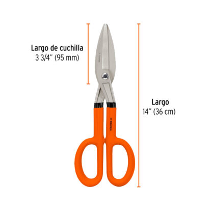 Tijera para hojalatero 14" TRUPER - Imagen 2