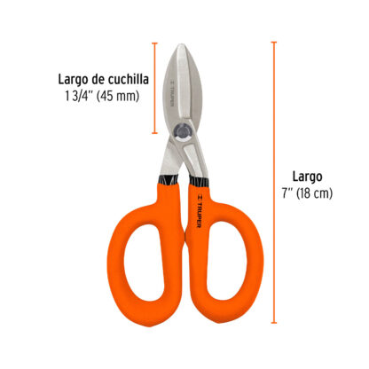Tijera para hojalatero 7" TRUPER - Imagen 2