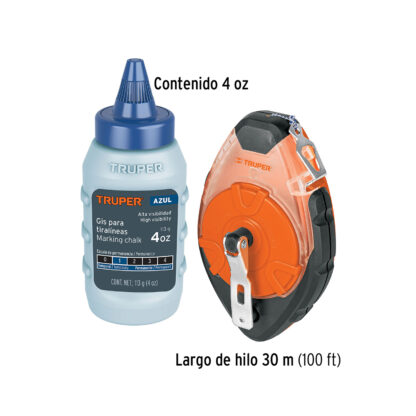 Tiralíneas profesional plástico con gis TRUPER - Imagen 2