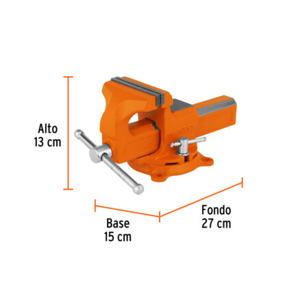 Tornillo de banco 4" tipo europeo de hierro nodular TRUPER - Imagen 3