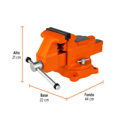 Tornillo de banco 5" industrial de hierro nodular TRUPER - Imagen 3