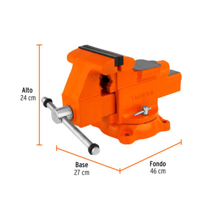 Tornillo de banco 6" industrial de hierro nodular TRUPER - Imagen 3