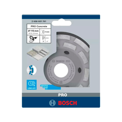 Vaso Diamantado Expert for Concrete Segmentado 115 x 22,23 mm BOSCH - Imagen 2