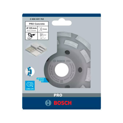 Vaso Diamantado Expert for Concrete Segmentado 125 x 22,23 mm BOSCH - Imagen 2