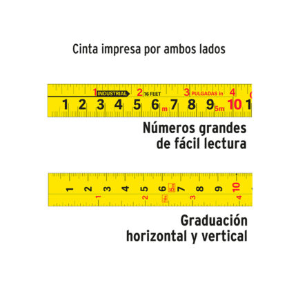 Wincha Auto-Lock 8 m resistente a impactos TRUPER - Imagen 2