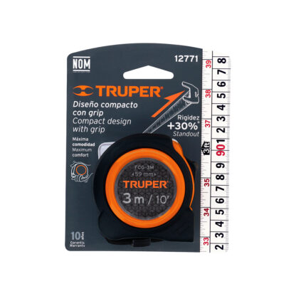 Wincha compacta 3 m resistente a impactos TRUPER - Imagen 3