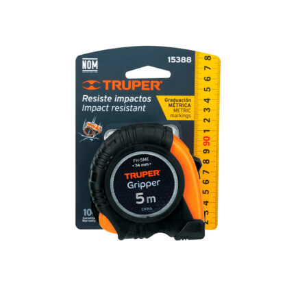 Wincha Gripper 5 m resistente a impactos TRUPER - Imagen 3