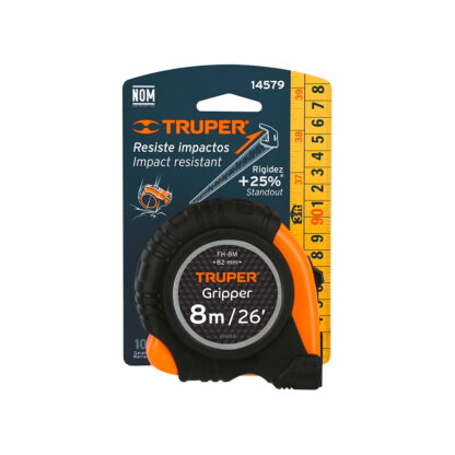 Wincha Gripper 8 m contra impactos TRUPER - Imagen 4