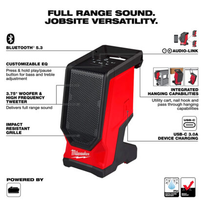 Altavoz Para El Lugar De Trabajo M18 Bluetooth Milwaukee - Imagen 2