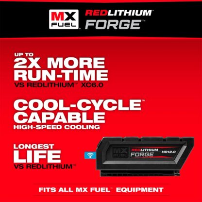 Baterpia MX Fuel Redlithium Forge HD 12.0 Milwaukee - Imagen 3