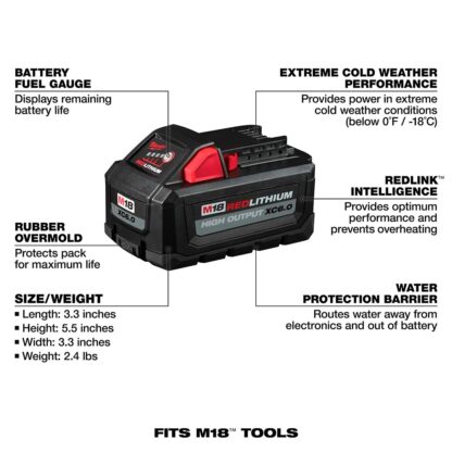 Batería Redlithium High Output XC6.0 Milwaukee - Imagen 2