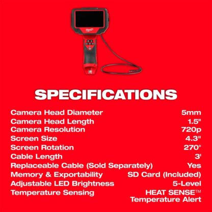 Boroscopio Para Tecnicos Automotrices M12 Milwaukee - Imagen 4