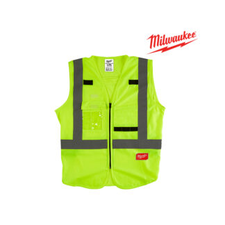 Chaleco de Seguridad de Alta Visibilidad ANSI Clase 2 Amarillo L/XL MILWAUKEE