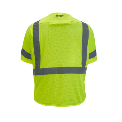 Chaleco de Seguridad de Malla Amarilla de Alta Visibilidad Clase 3 Talla L/XL MILWAUKEE - Imagen 2