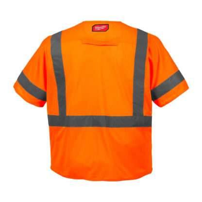 Chaleco de Seguridad Naranja de Alta Visibilidad Clase 3 Talla L/XL MILWAUKEE - Imagen 2