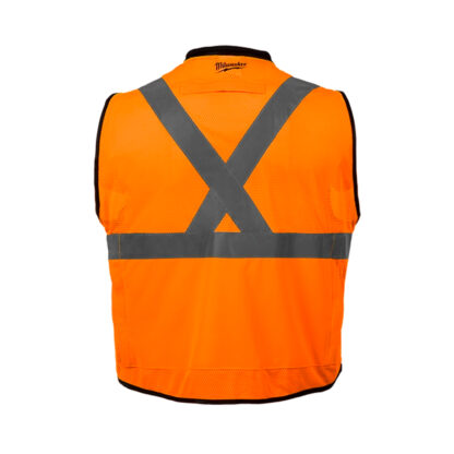 Chaleco Naranja de Alta Visibilidad AC1I2P (S/M CSA) MILWAUKEE - Imagen 2